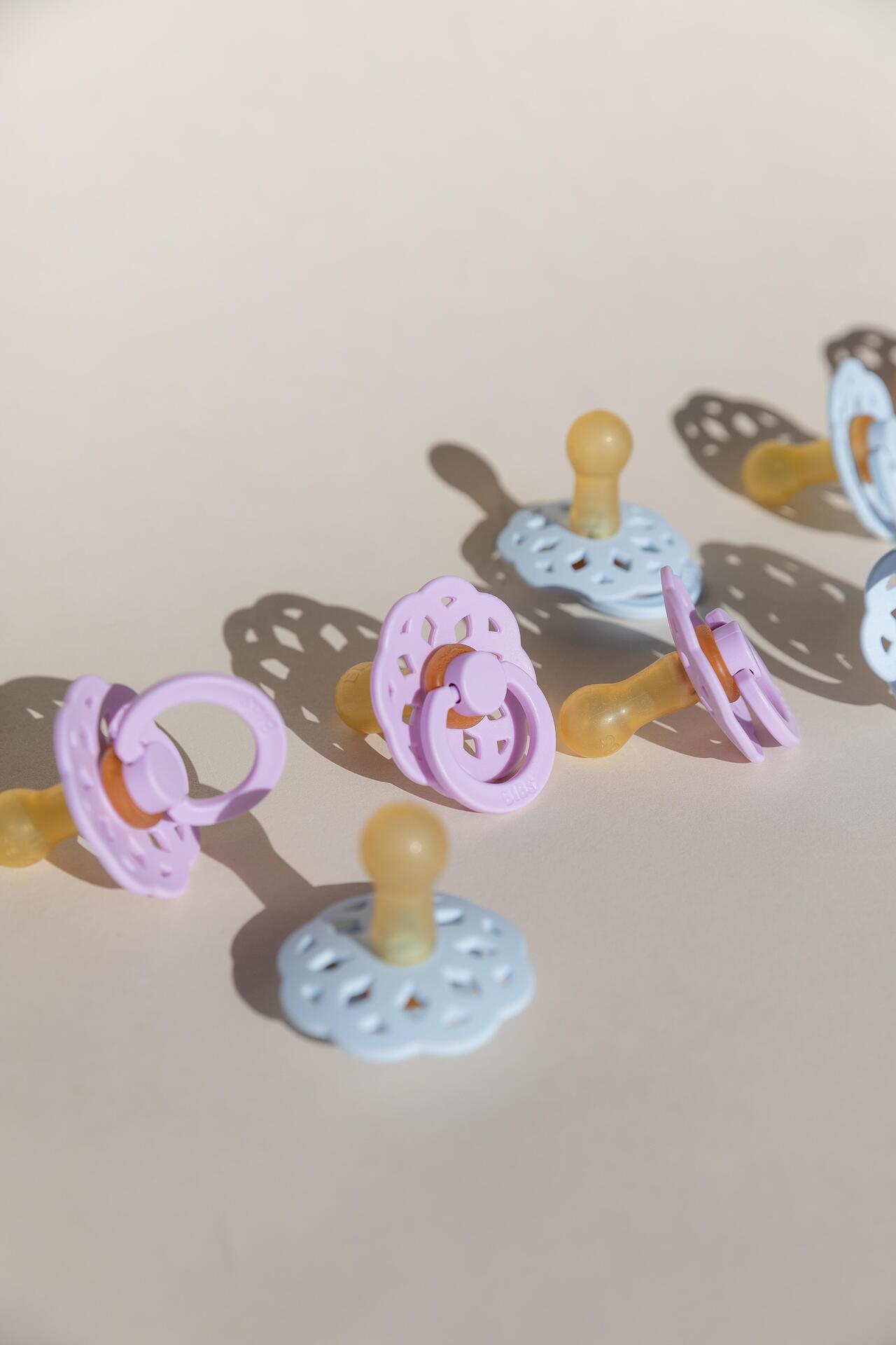 Boheme Каучуков Биберон 2 Бр. (6 18 М.) Blossom Dusky Lilac Bibs