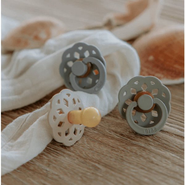 Boheme Каучуков Биберон Round 1 Бр. (6 18 М.) Ivory Bibs