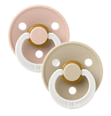 Colour Glow Каучуков Биберон Round 2 Бр. (0 6 М.) Blush Vanilla 110243 Bibs
