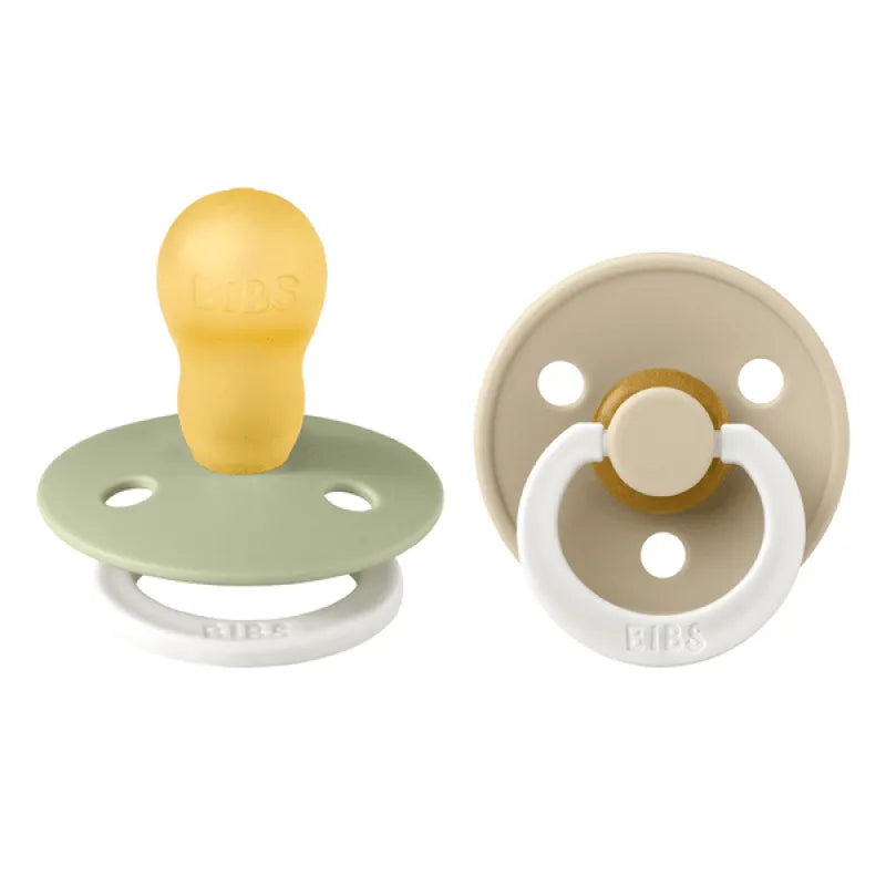 Colour Glow Каучуков Биберон Round 2 Бр. (18+ М.) Sage Vanilla Bibs