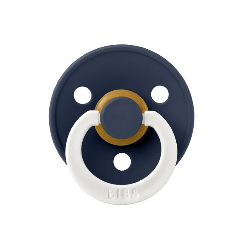 Colour Glow Каучуков Биберон Round 2 Бр. (6 18 М.) Petrol Deep Space Bibs