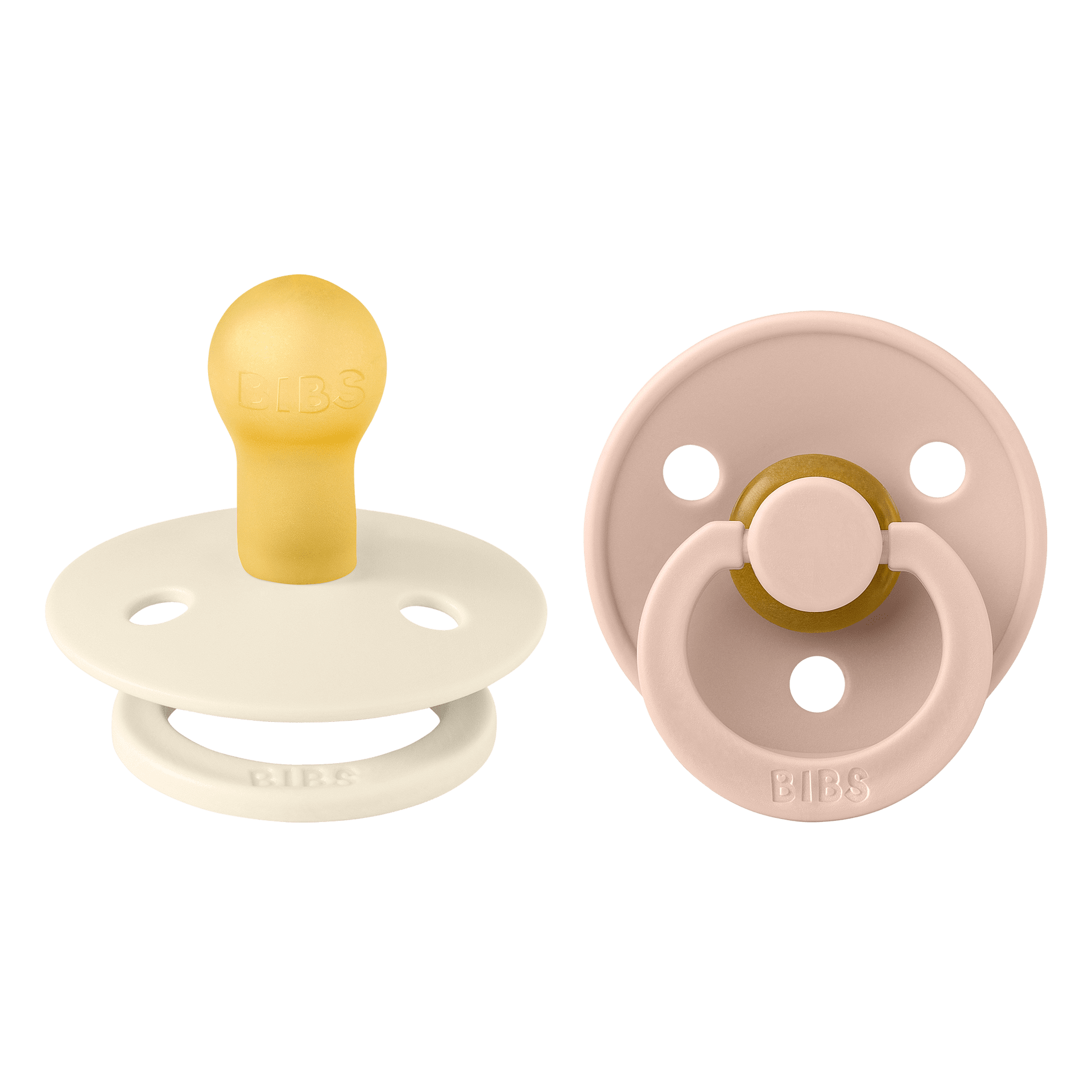 Colour Каучуков Биберон 2 Бр. (0 6 М.) Ivory Blush 110256 Bibs