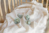 Colour Kaucsuk Cumi 2 db (0-6 hó) Sage Cloud 110262 Bibs