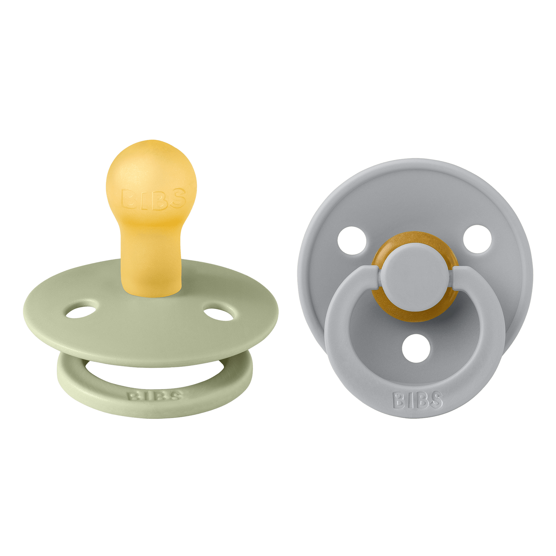 Colour Kaucsuk Cumi 2 db (0-6 hó) Sage Cloud 110262 Bibs