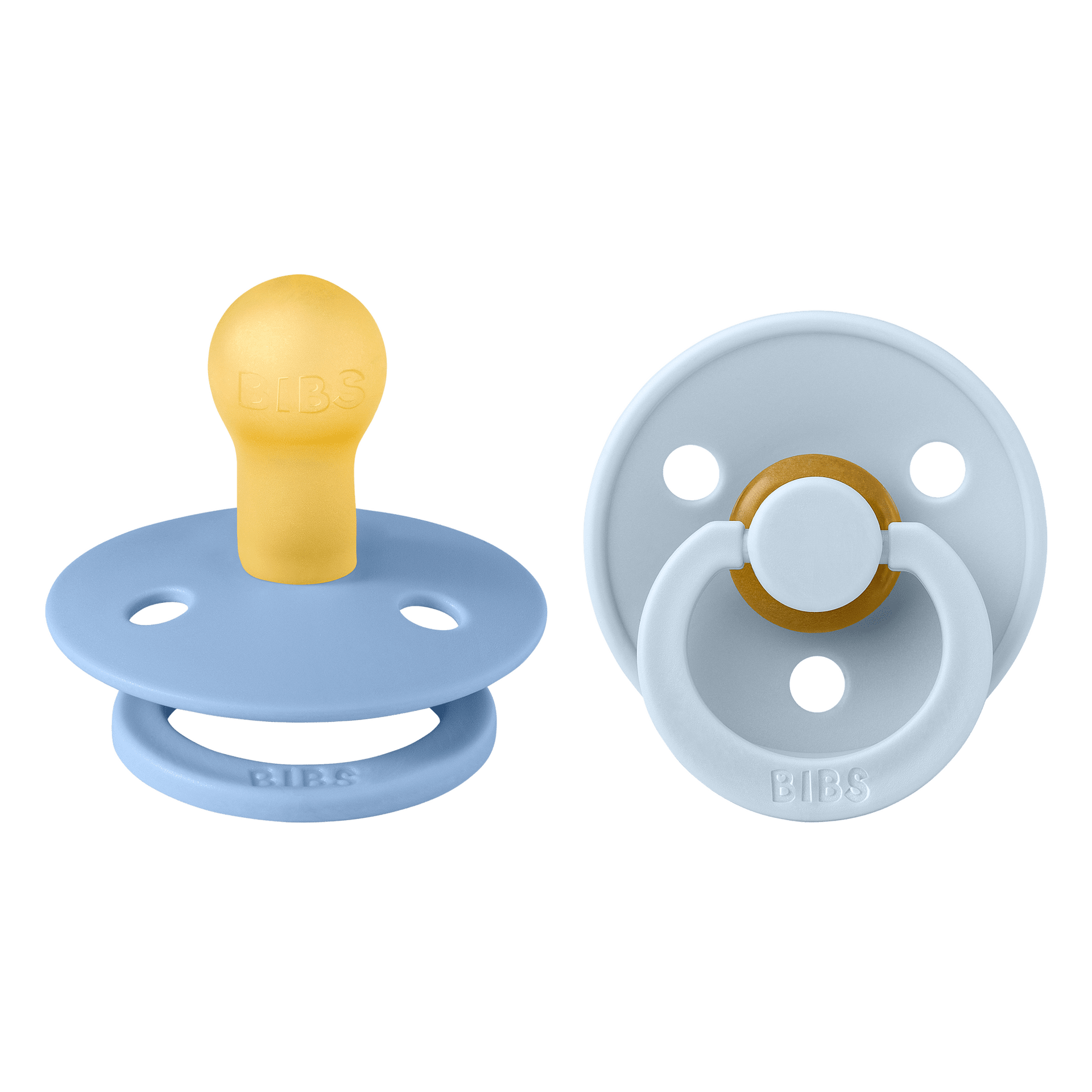 Colour Каучуков Биберон 2 Бр. (0 6 М.) Sky Blue Baby Blue Bibs