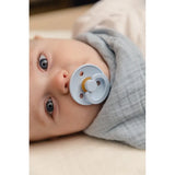 Colour Каучуков Биберон 2 Бр. (18+ М.) Iron Baby Blue Bibs