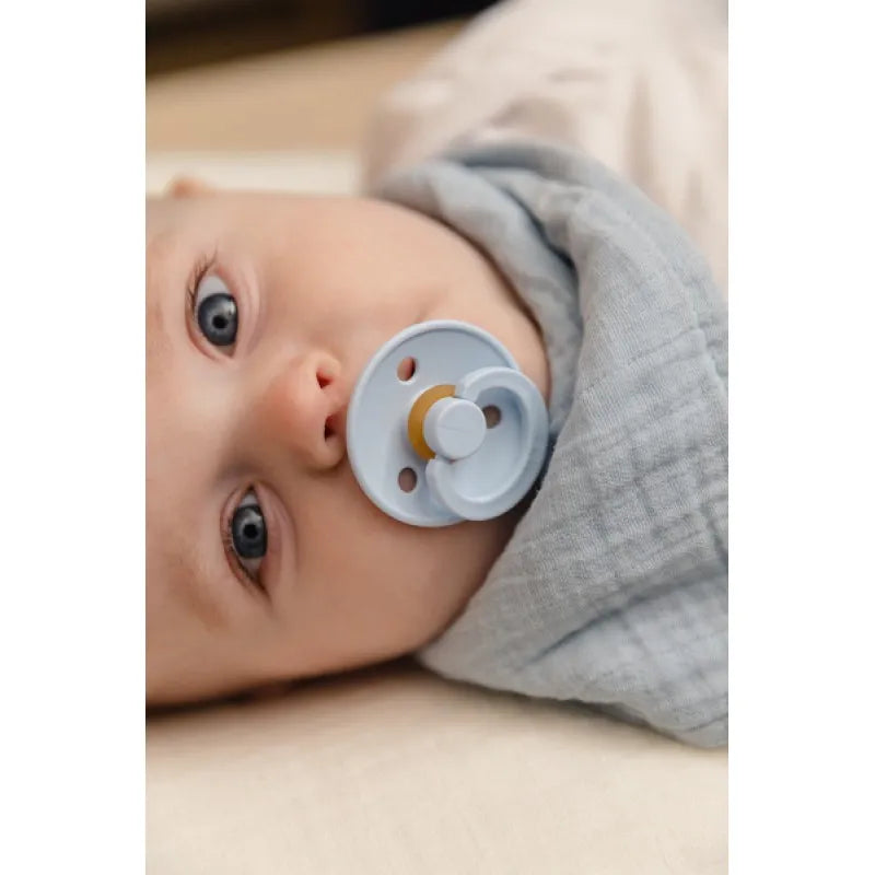 Colour Каучуков Биберон 2 Бр. (18+ М.) Iron Baby Blue Bibs