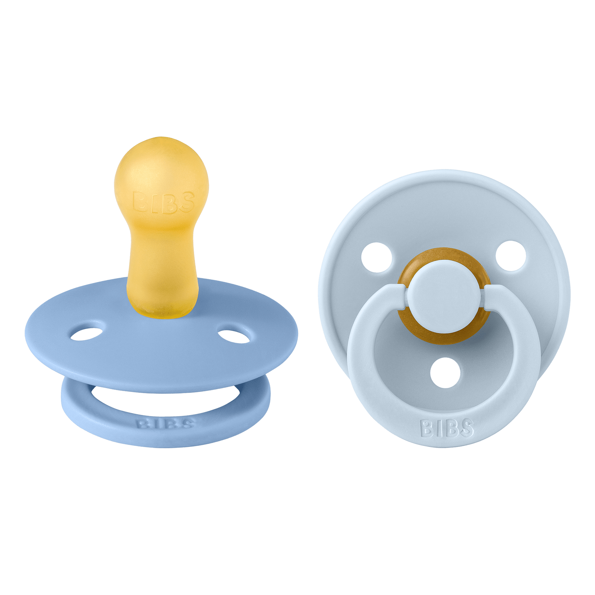 Colour Каучуков Биберон 2 Бр. (6 18 М.) Sky Blue Baby Blue Bibs