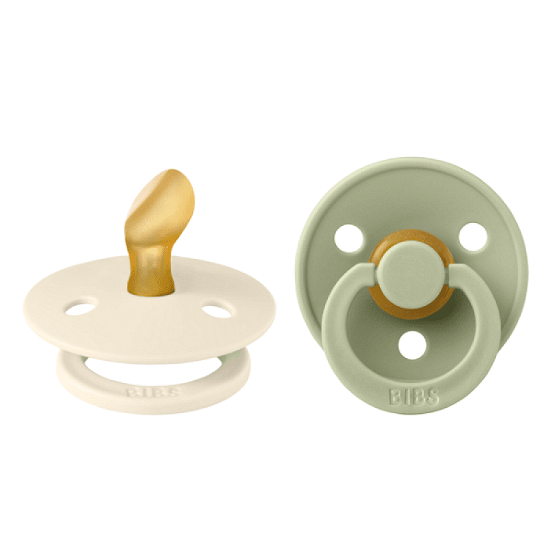 Colour Каучуков Биберон Anatomical 2 Бр. (6 18 М.) Ivory Sage Bibs