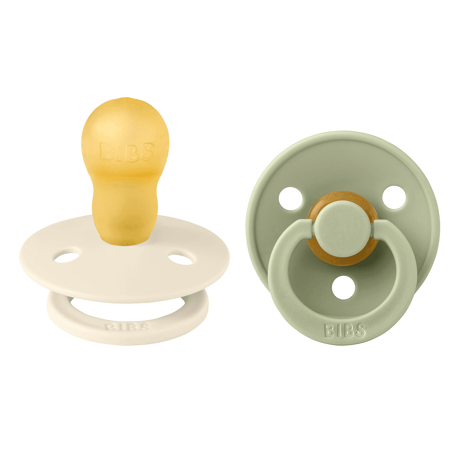 Colour gumi etetőcumi, 2 db, 18+ hónap, Ivory Sage Bibs