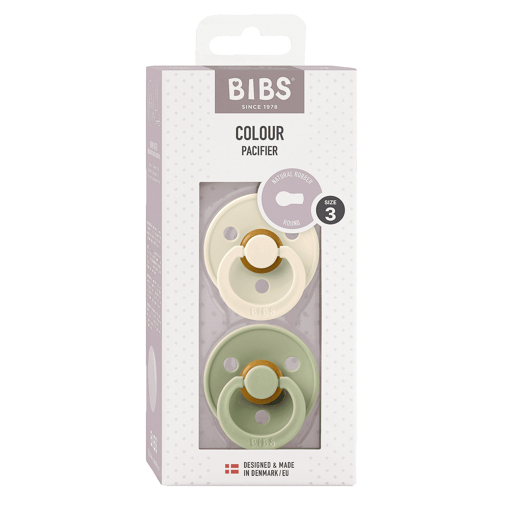 Colour gumi etetőcumi, 2 db, 18+ hónap, Ivory Sage Bibs