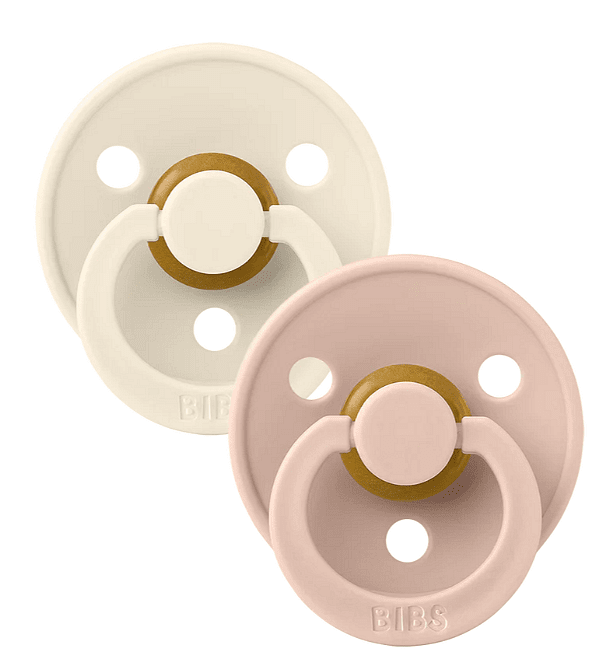 Colour Каучуков Биберон Anatomical 2 Бр. (6 18 М.) Ivory Blush Bibs