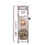 Colour X Liberty Kaucsuk Cumi 2 db (0-6 Hó) Capel Blush Mix Bibs