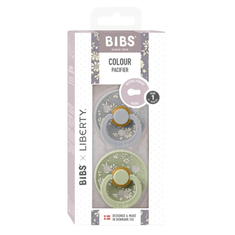 Colour X Liberty Каучуков Биберон 2 Бр. (0 6 М.) Capel Sage Mix Bibs