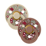 Colour X Liberty Gumicső Cumifej, 2 db (0-6 hó) - Chamomile Lawn / Woodchuck Mix Minták