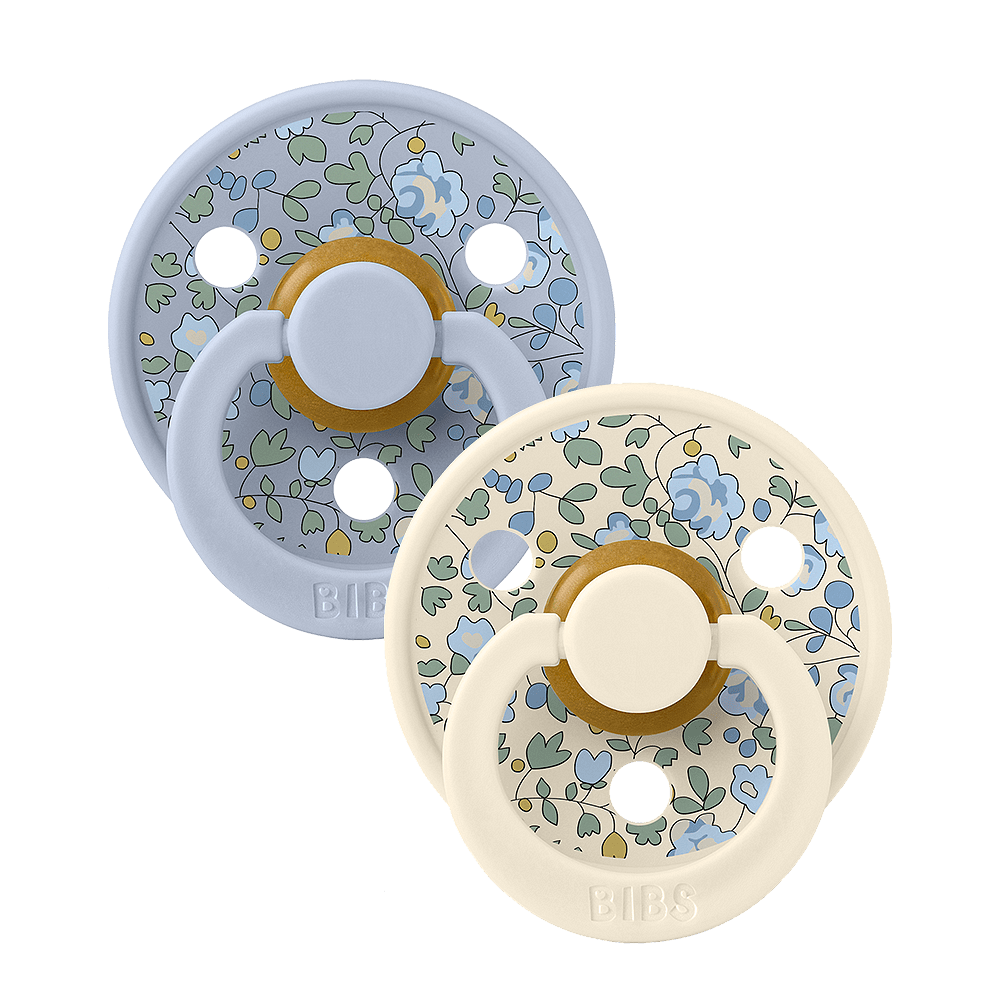 Colour X Liberty Gumi Cumi 2 db (0-6 hónap) Eloise Dusty Blue Mix Bibs