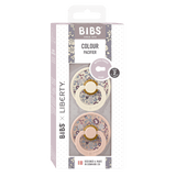 Colour X Liberty Kaucsuk Cumi 2 db. (6-18 hó) Eloise Blush Mix Bibs