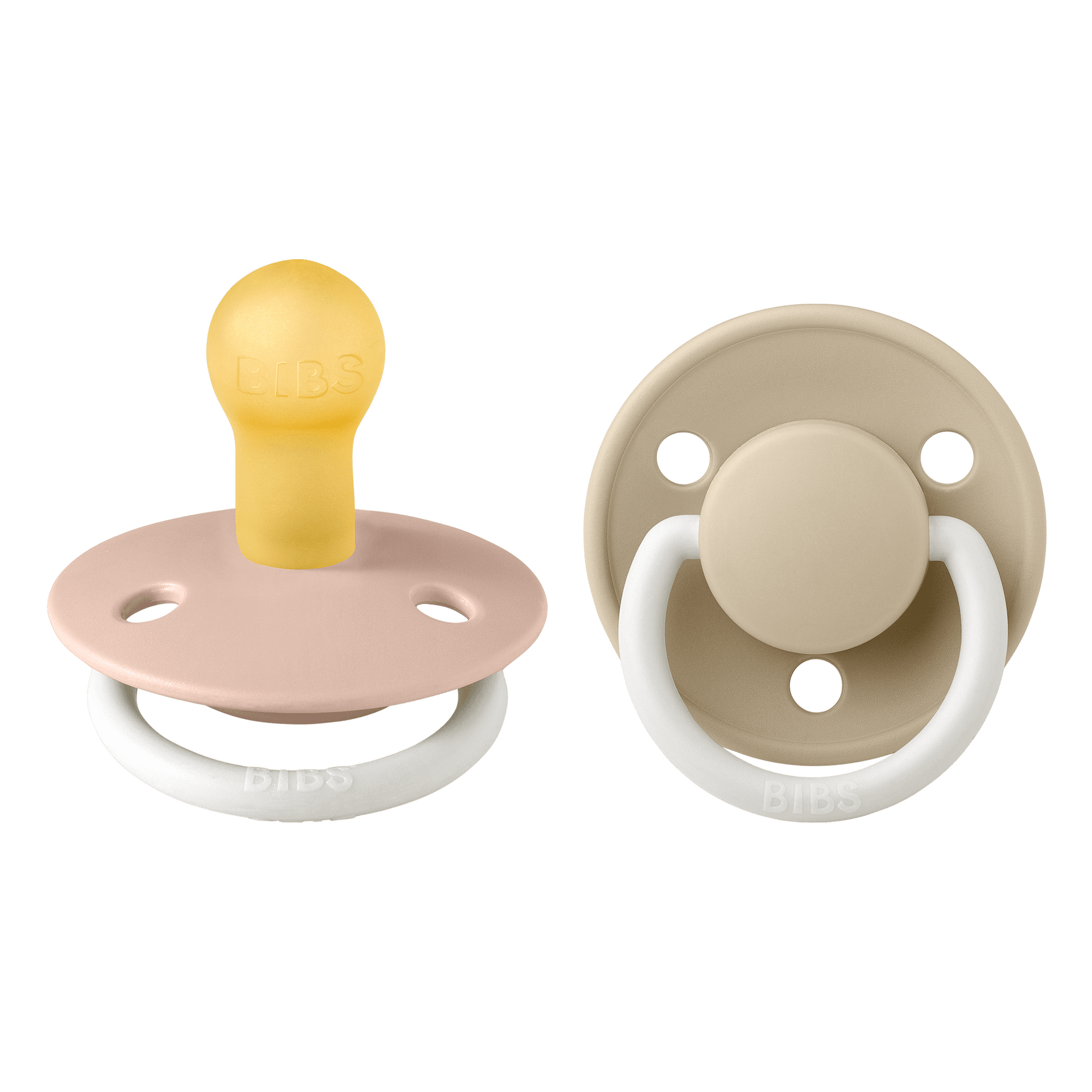 De Lux Glow Каучуков Биберон 2 Бр. (0 6 М.) Blush Vanilla Bibs