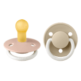 De Lux Glow Каучуков Биберон 2 Бр. (0 6 М.) Blush Vanilla Bibs