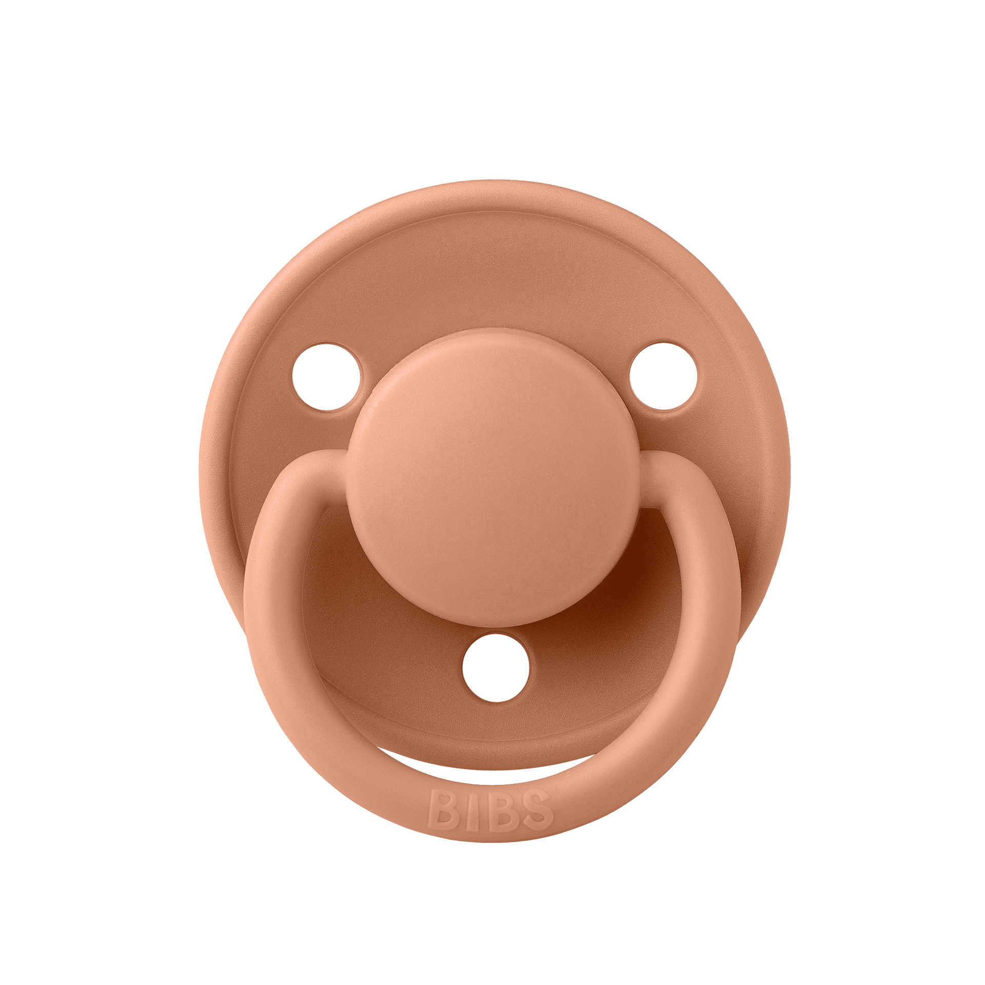 De Lux Каучуков Биберон 2 Бр. (0 6 М.) Pink Plum Peach Bibs
