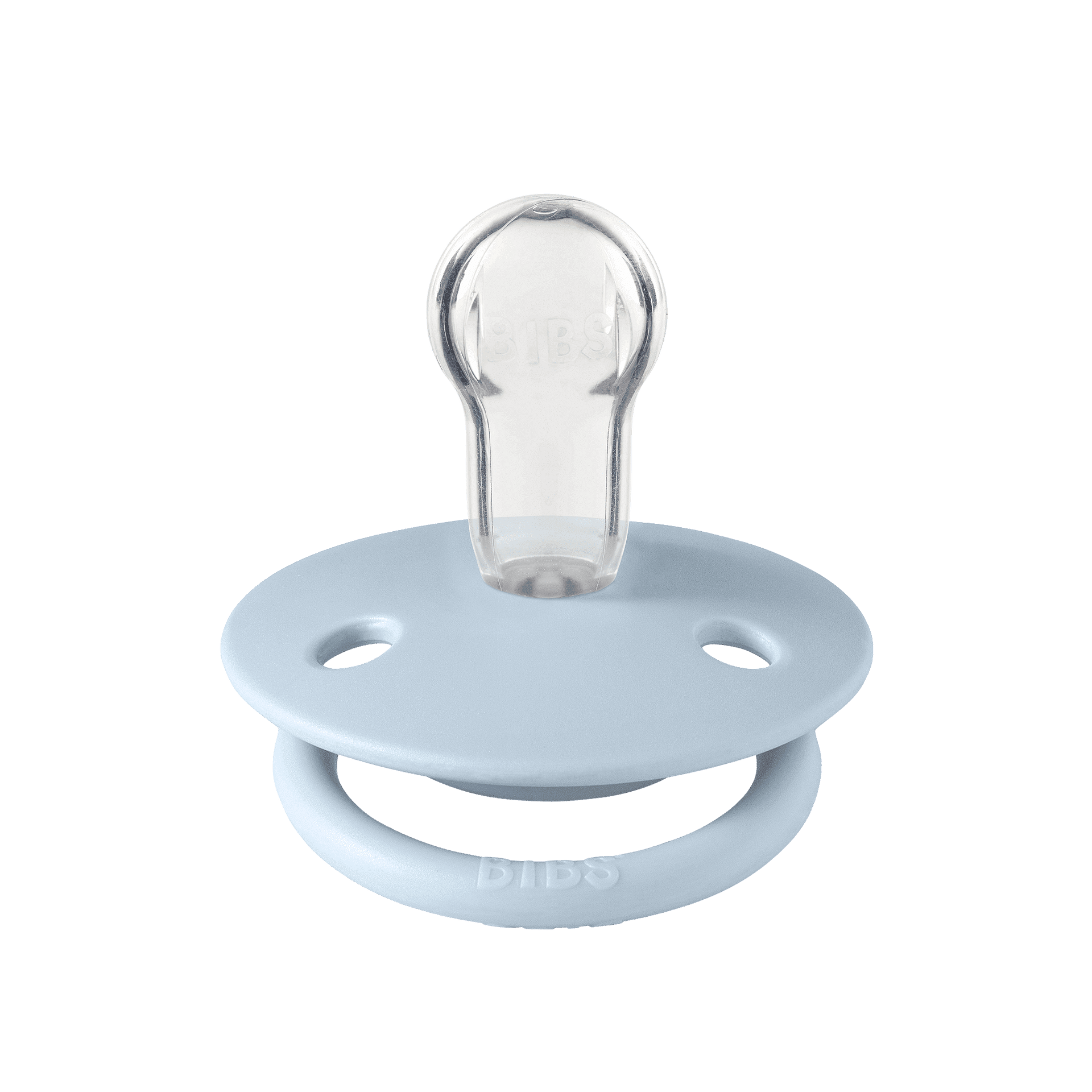 De Lux Силиконов Биберон 2 Бр. (0 3 Г.) Iron Baby Blue Bibs