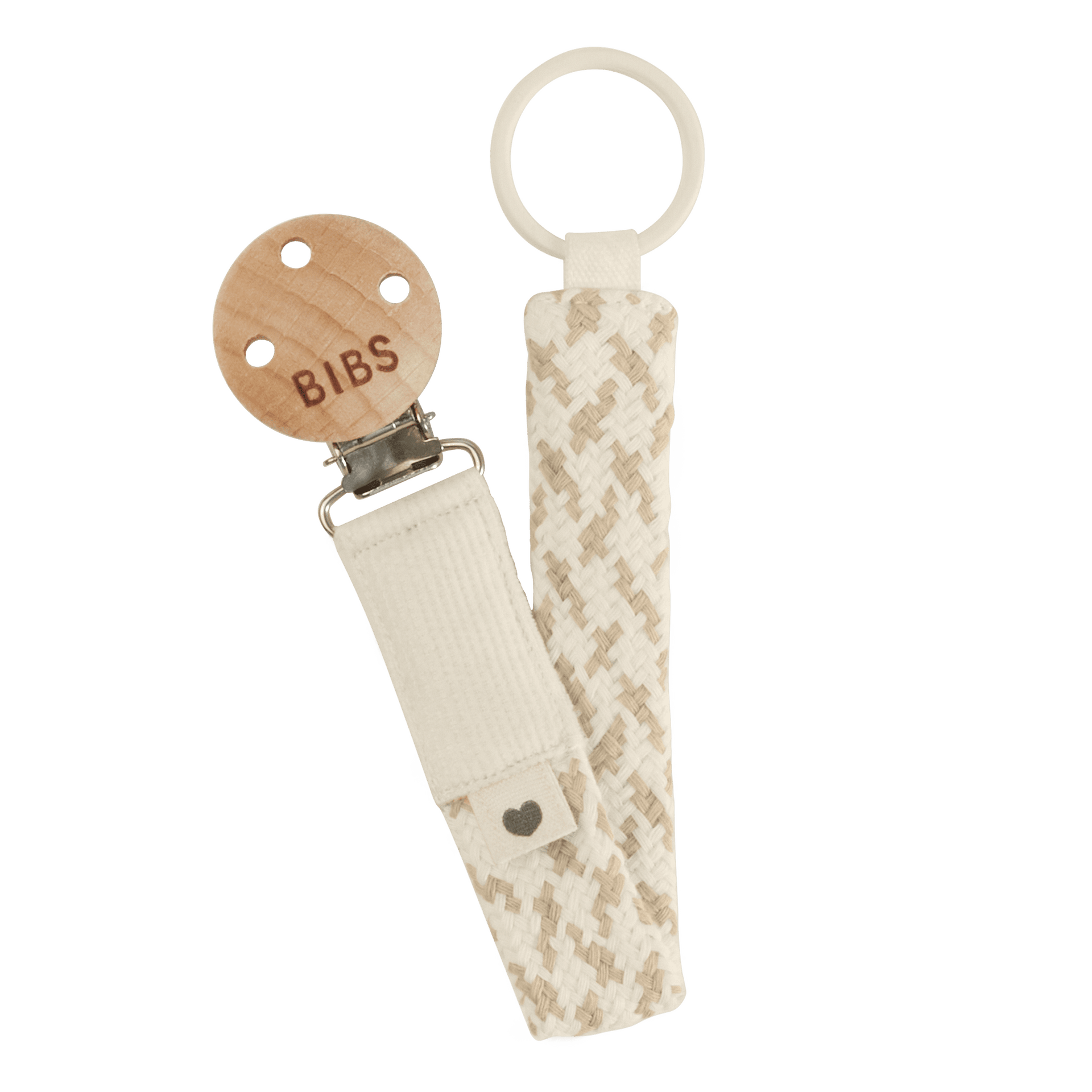 Клипс За Залъгалка Paci Braid Ivory Vanilla Bibs