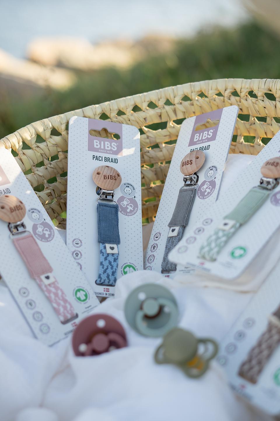 Клипс За Залъгалка Paci Braid Petrol Baby Blue Bibs