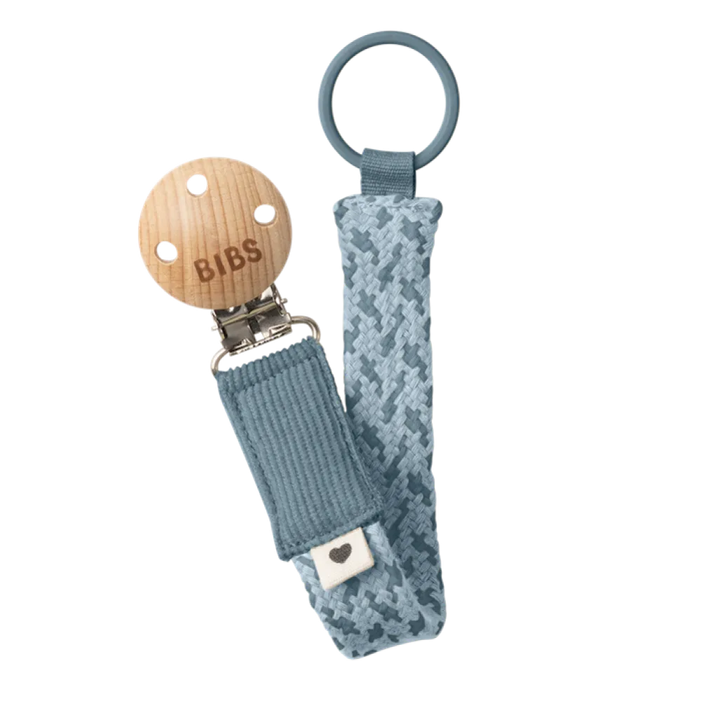 Клипс За Залъгалка Paci Braid Petrol Baby Blue Bibs