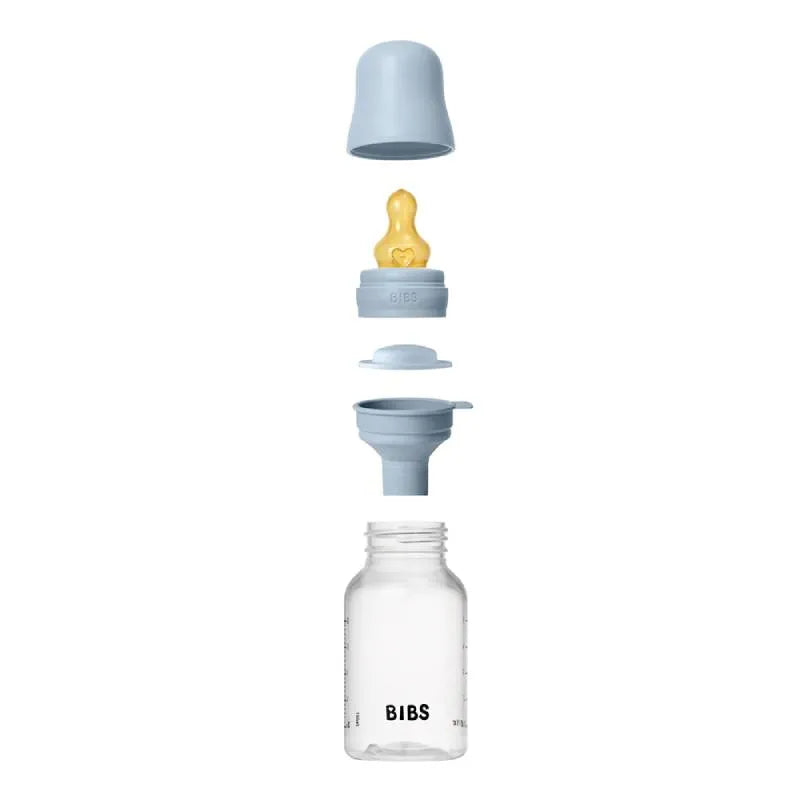 Комплект С Бебешка Бутилка 150 Мл. (каучук) Baby Blue Bibs