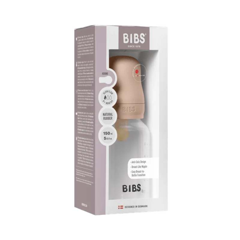 Комплект С Бебешка Бутилка 150 Мл. (каучук) Blush Bibs