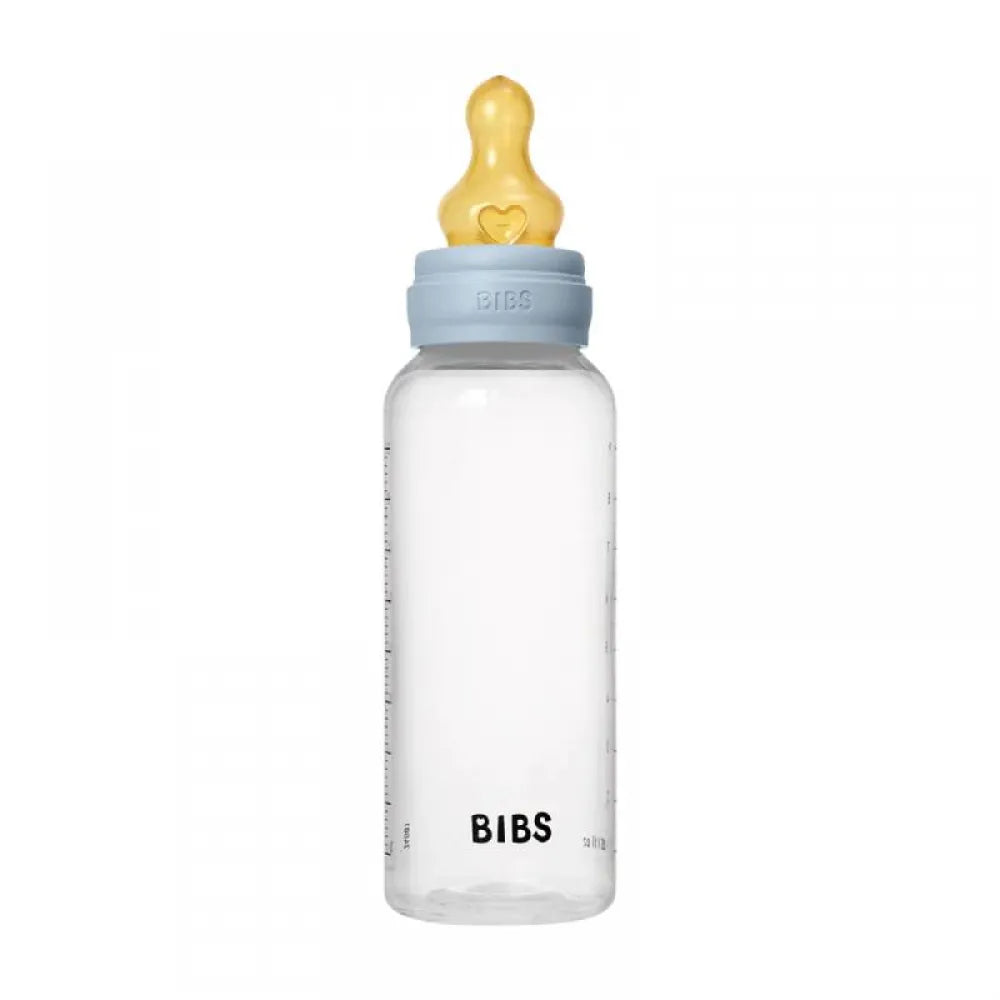 Комплект С Бебешка Бутилка 270 Мл. (каучук) Baby Blue Bibs
