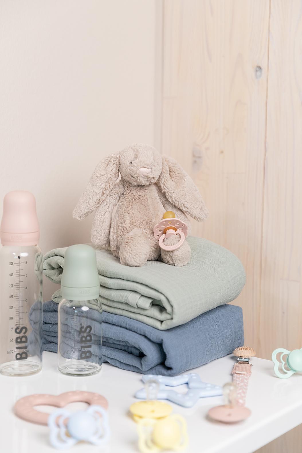 Муселинова Пелена За Повиване 120 120 См. Baby Blue Bibs