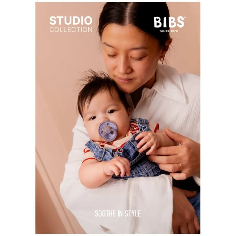 Studio Colour Каучуков Биберон 2 Бр. (0 6 М.) Jasmine Fossil Grey Mix Bibs