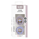 Studio Colour Каучуков Биберон 2 Бр. (0 6 М.) Jasmine Fossil Grey Mix Bibs