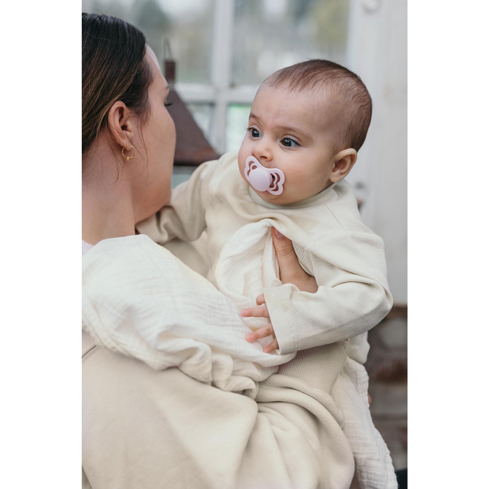Supreme Gumi Cumi, 2 db. (6-18 hó) Ivory Blush Bibs