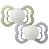 Supreme szimmetrikus szilikon cumi 2db (6-18hó) Sage Glow Cloud Glow Bibs