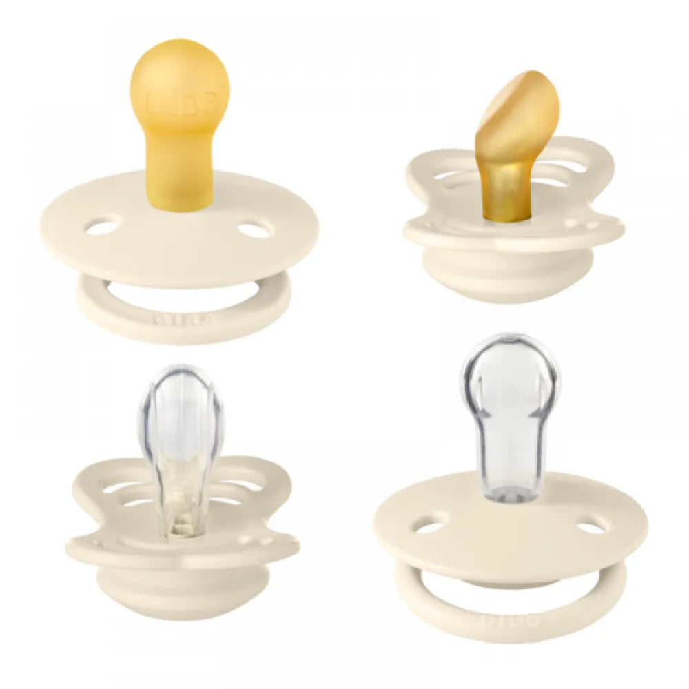 Try It Collection Биберони Силикон Каучук 4 Бр. (6 18м) Ivory Bibs