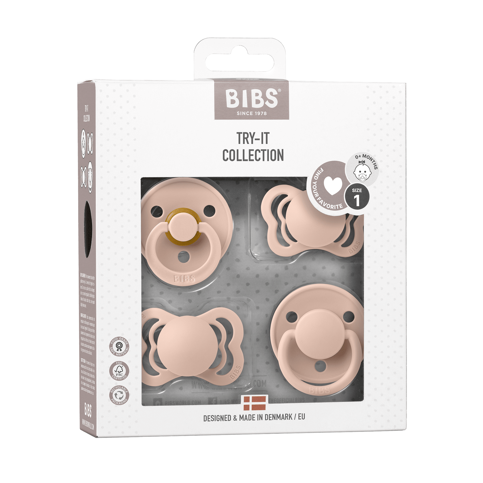 Try It Collection Биберони Силикон Каучук 4 Бр. Blush Bibs