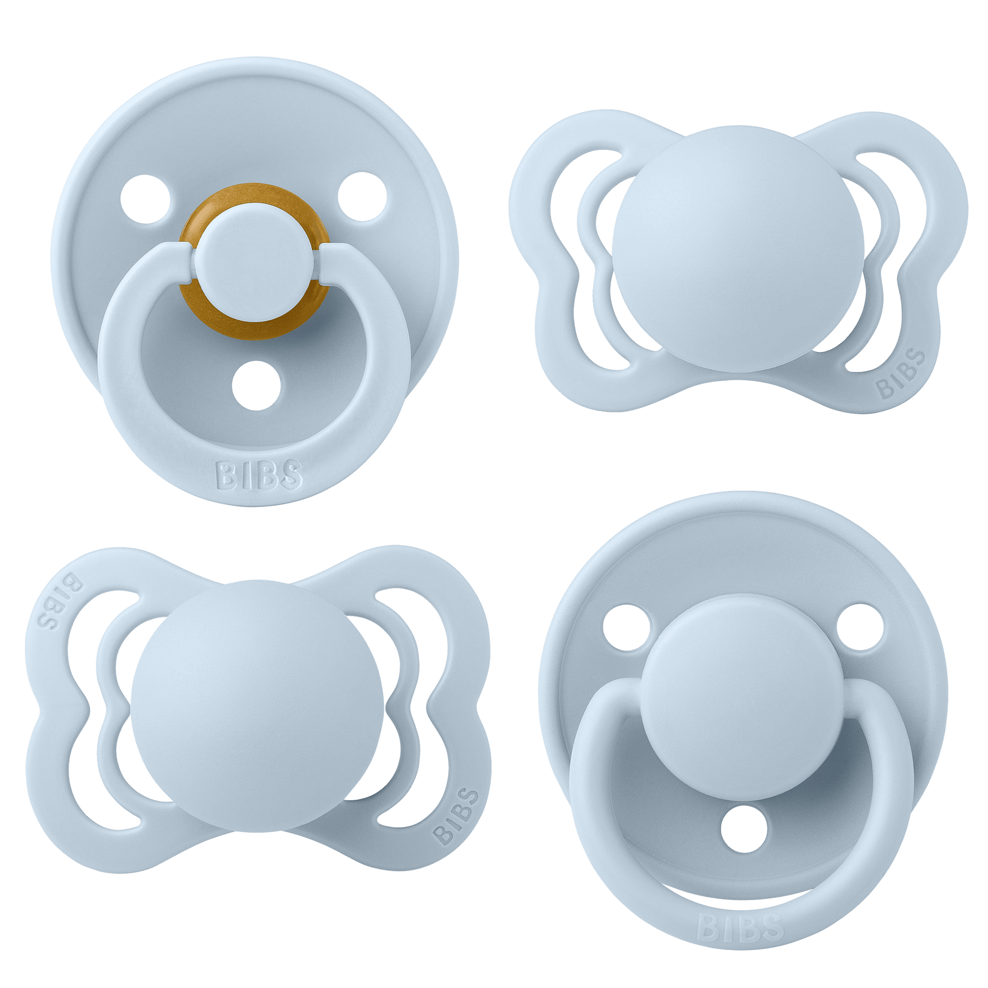 Try It Collection Биберони Силикон Каучук 4 Бр. Baby Blue Bibs