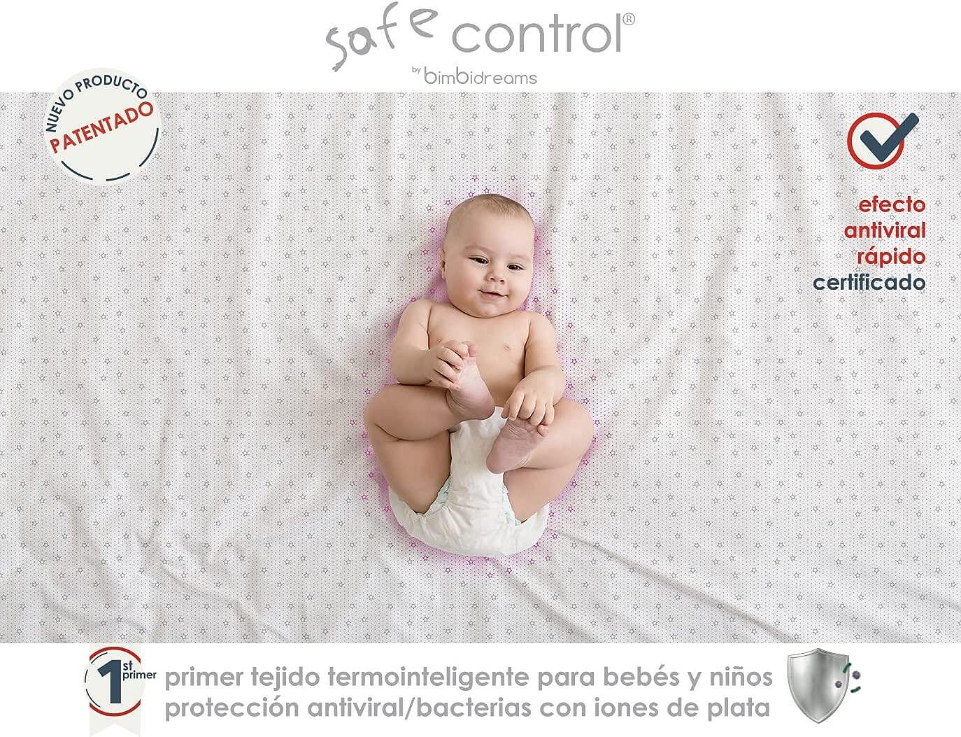 Бебешки Антибактериален Термо Интелигентен Долен Чаршаф Safe Control 60 120 См. Bimbidreams