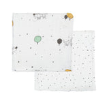 Комплект Бамбукови Муселинови Пелени 120x120 См. 2 Бр. Guau White Grey Bimbidreams