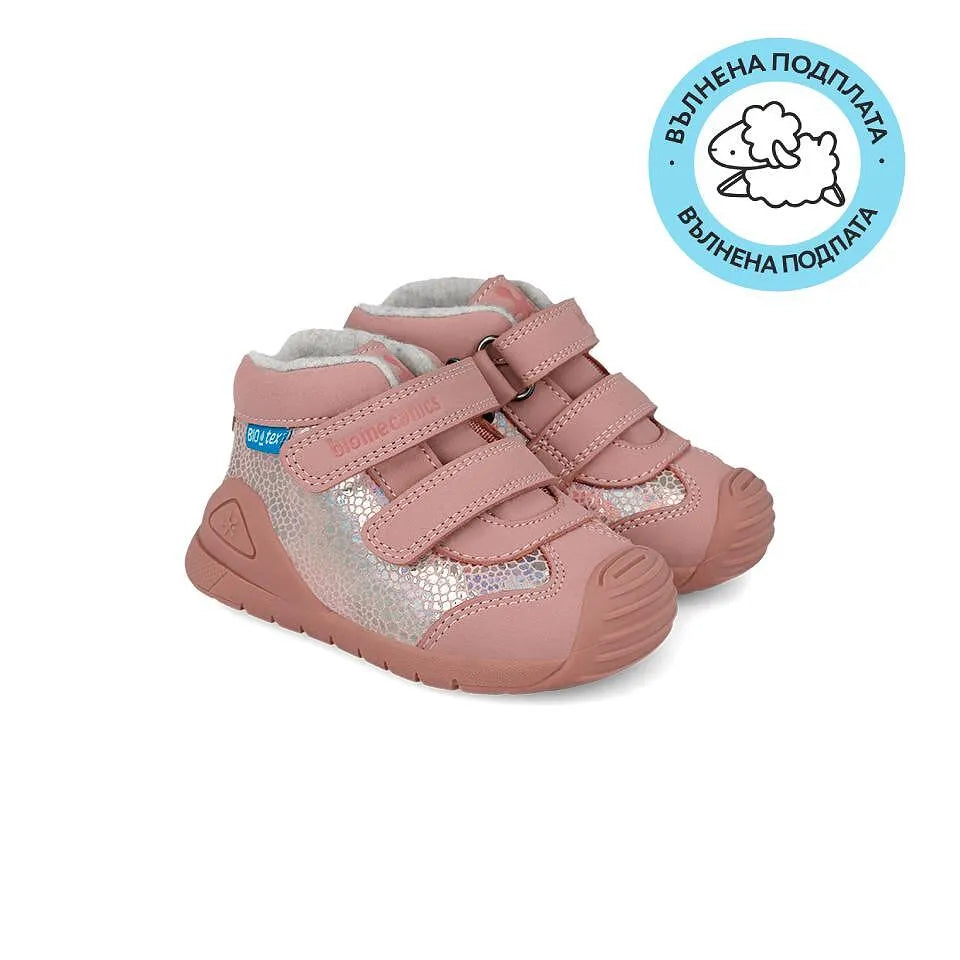 Обувки За Прохождане №19 24 Botin Tex Nobuck Rosa 251134 D032fb Biomecanics