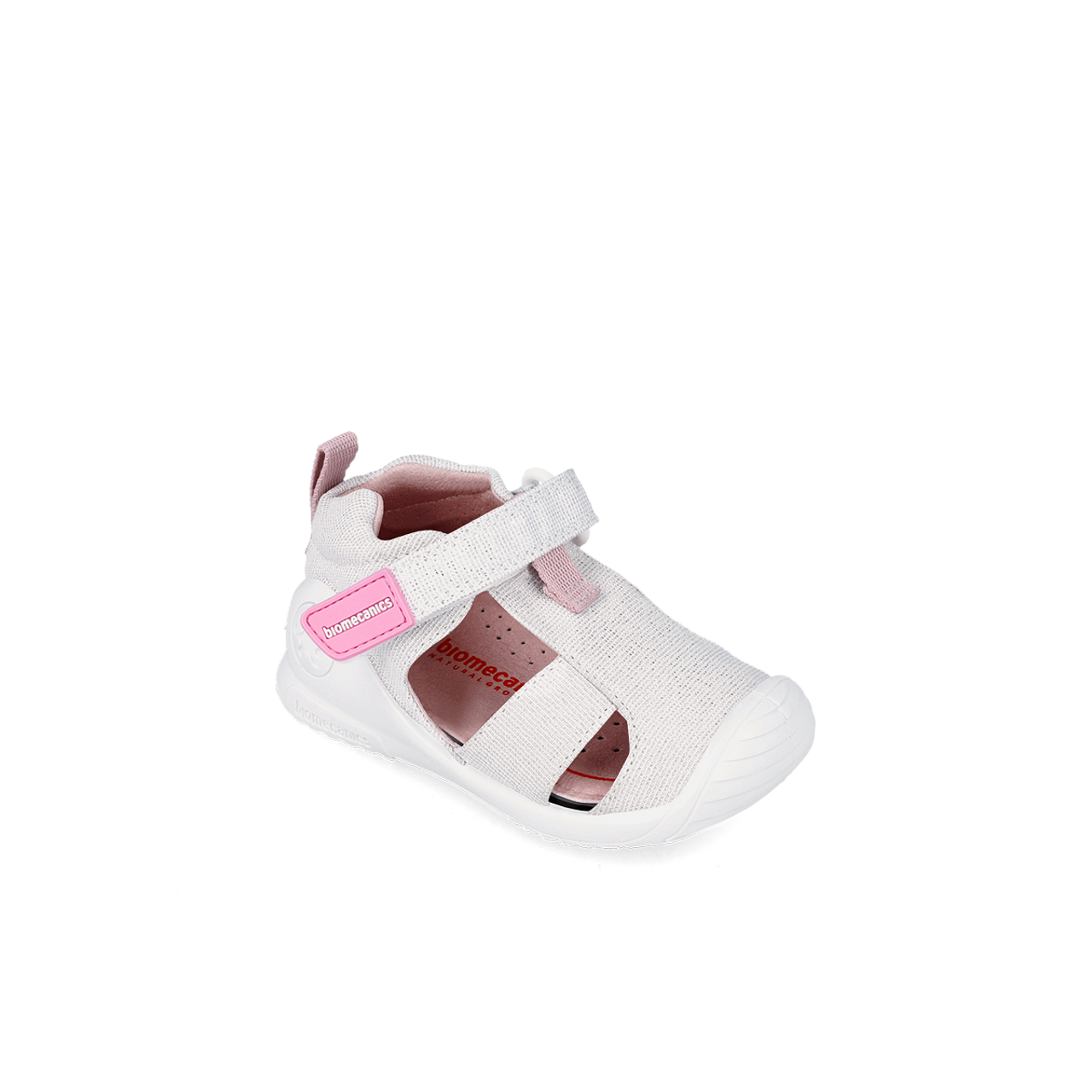 Сандали За Прохождане №18 24 Pique Metalizado Blanco 252187 B050 Biomecanics