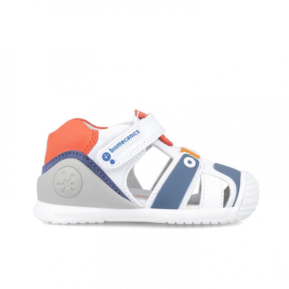 Сандали За Прохождане №18 24 Sport Blanco Y Naranja Biomecanics