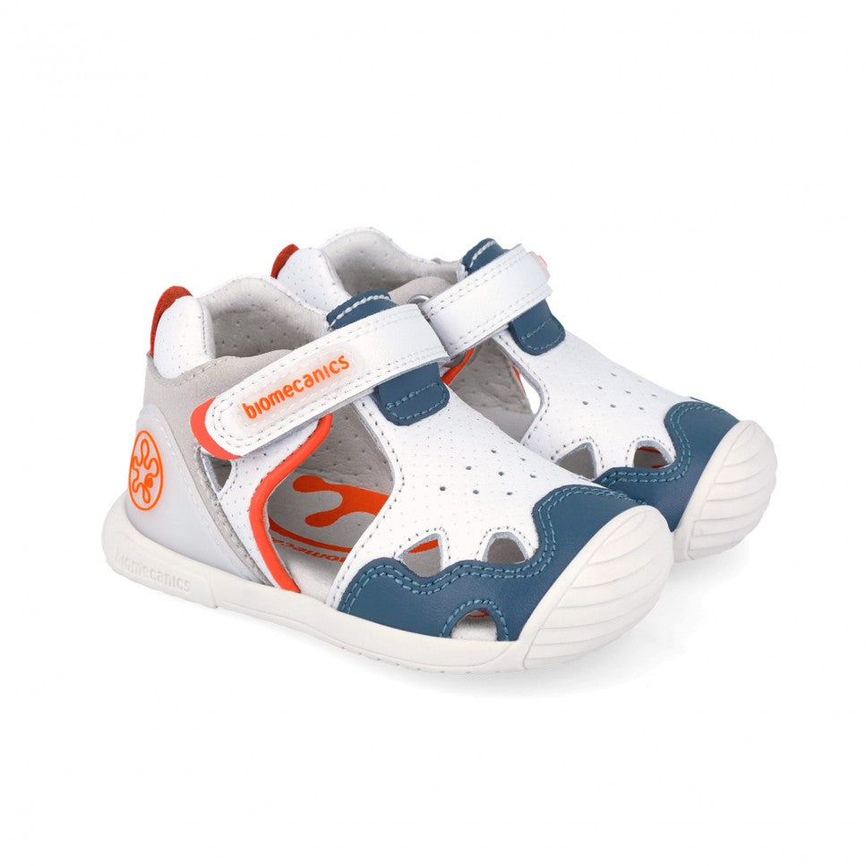 Сандали За Прохождане №19 23 Sandalia Urban Napa Blanco 262128 C050 Biomecanics