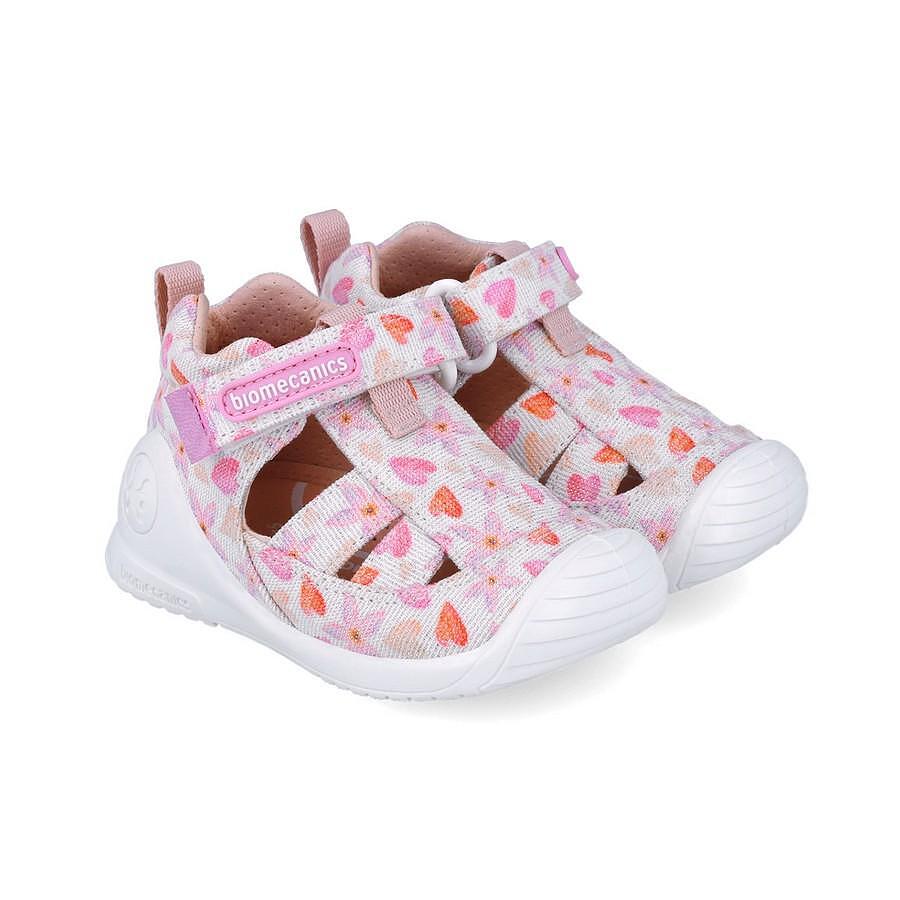 Сандали За Прохождане №19 24 Sandalia Estampada Blanco Wallis Biomecanics