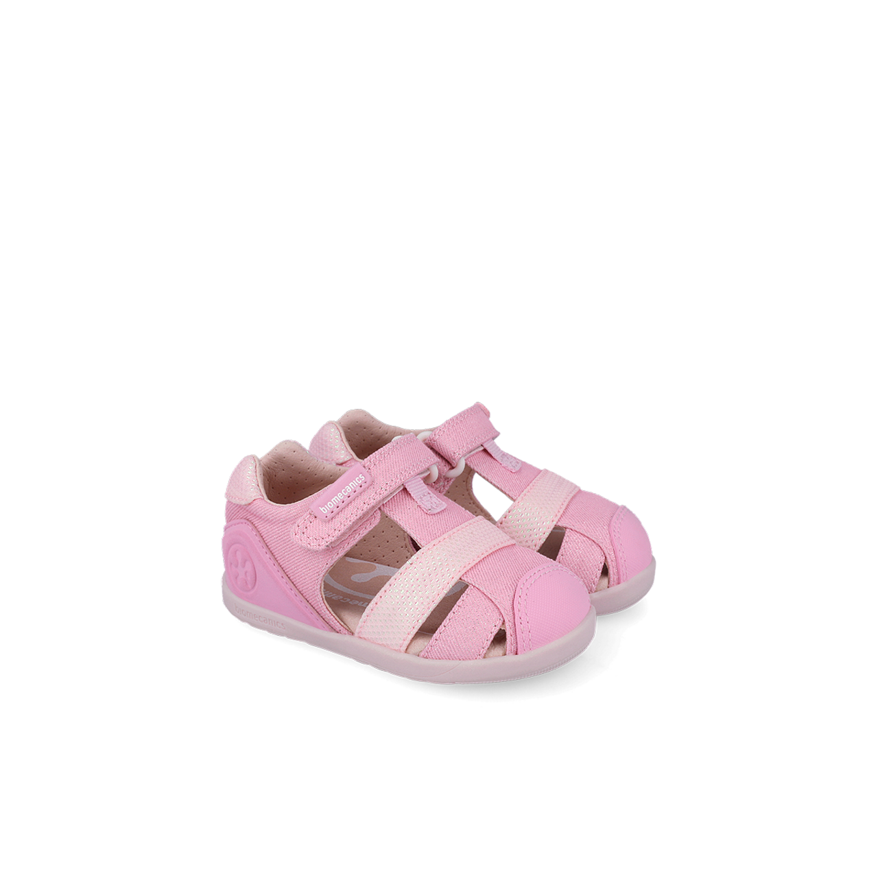 Сандали За Прохождане №19 24 Sandalia Lona Basica Pique Rosa 262194 A032 Biomecanics