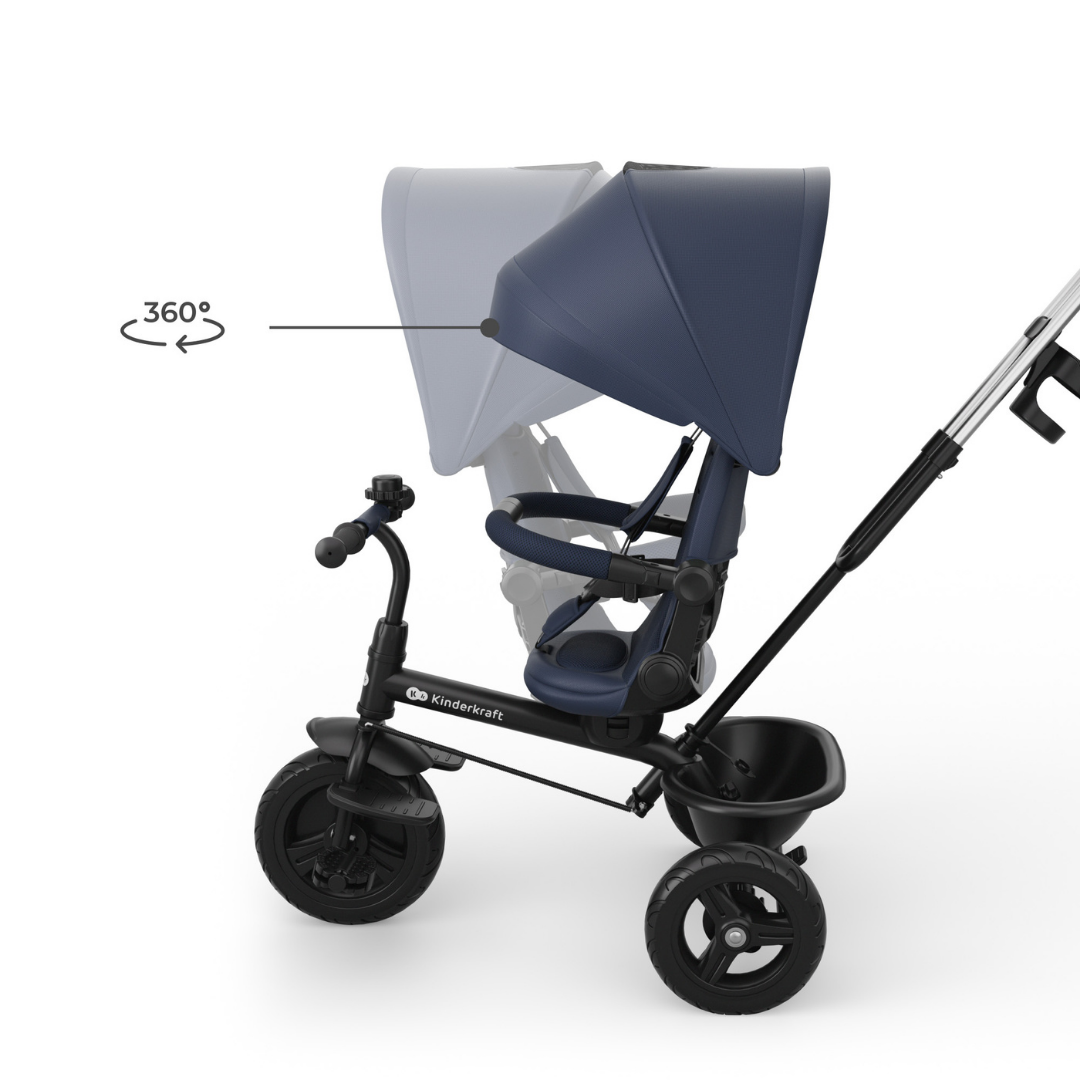 Aston 2 Plus Триколка Синя Kinderkraft