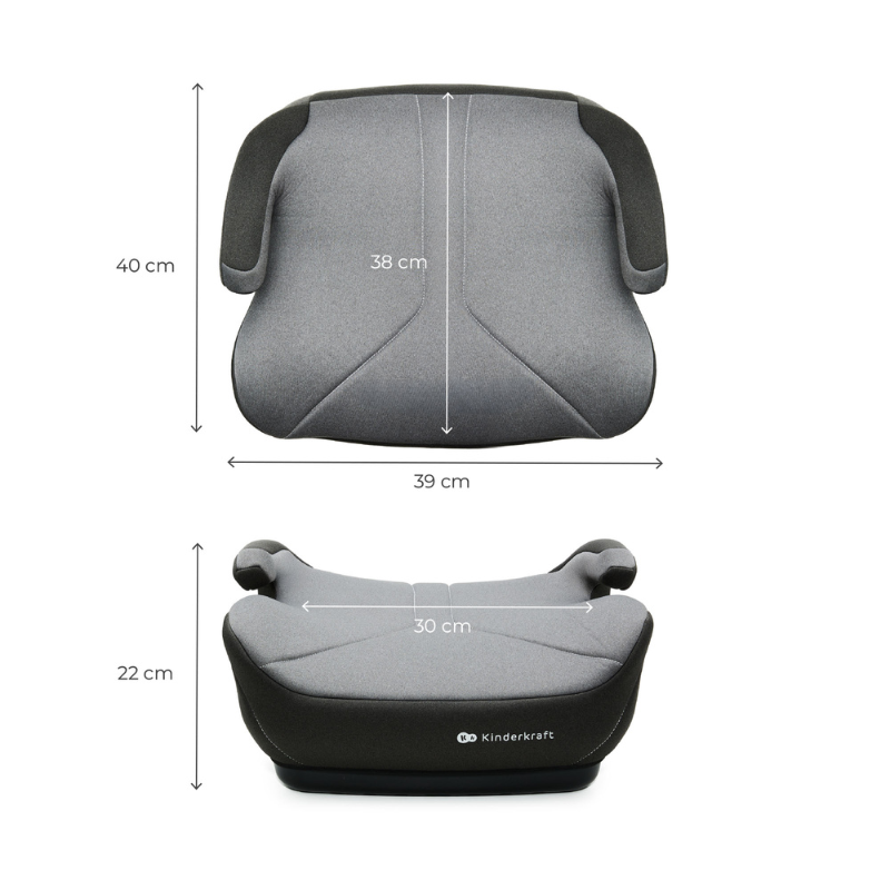 I Boost 2 I Size Столче За Кола Grey Kinderkraft