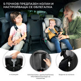 Бустерна Седалка Kinderkraft Comfort Up I-Size, Happy Shapes --- BebeMama